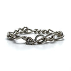 PHILIPPE AUDIBERT Figaro Chain Toggle Bracelet in Silver Metal