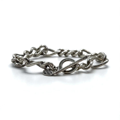 PHILIPPE AUDIBERT Figaro Chain Toggle Bracelet in Silver Metal