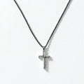 Vintage Silver Cross Necklace, Arabesque Design, Silver 925