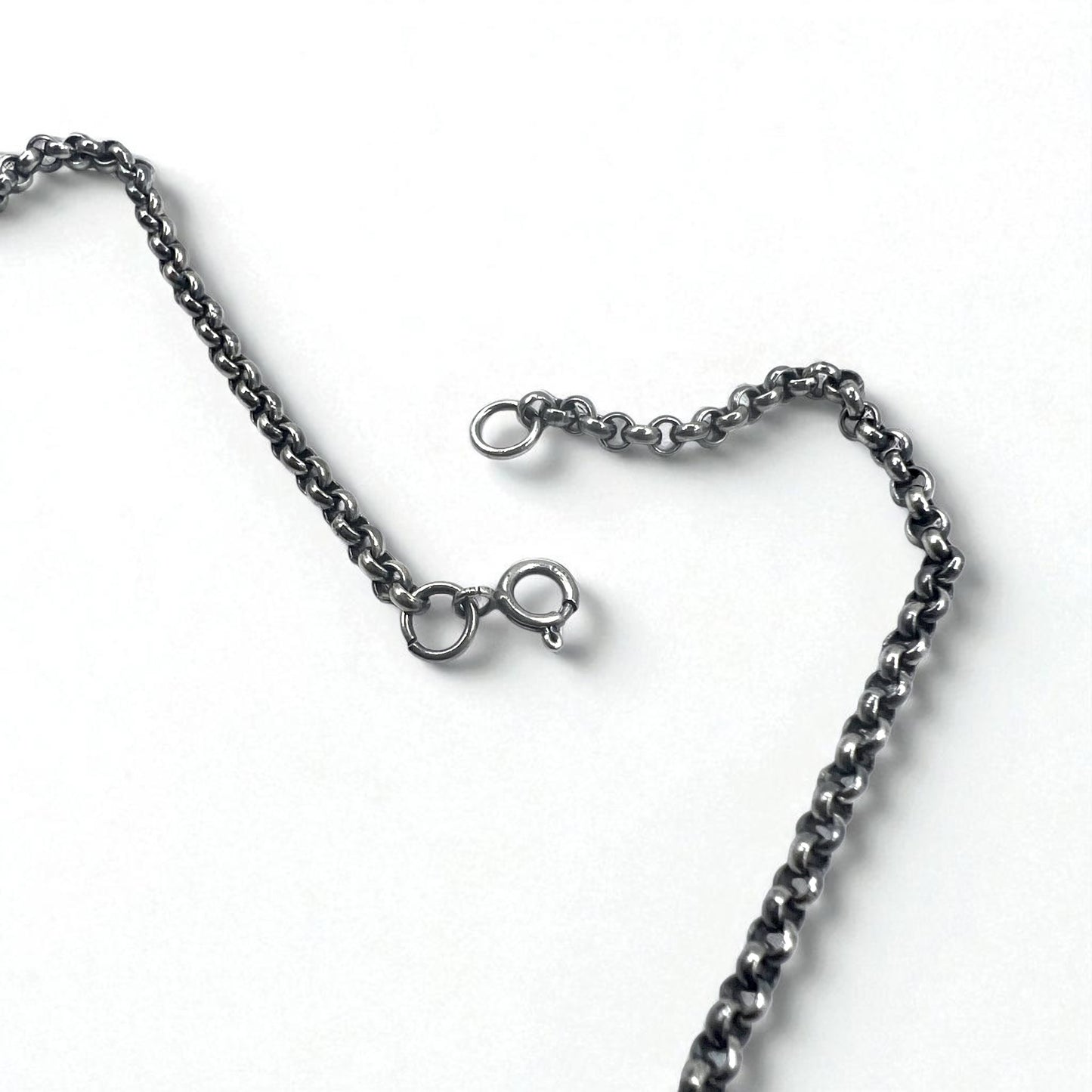 Vintage Silver Cross Necklace, Arabesque Design, Silver 925