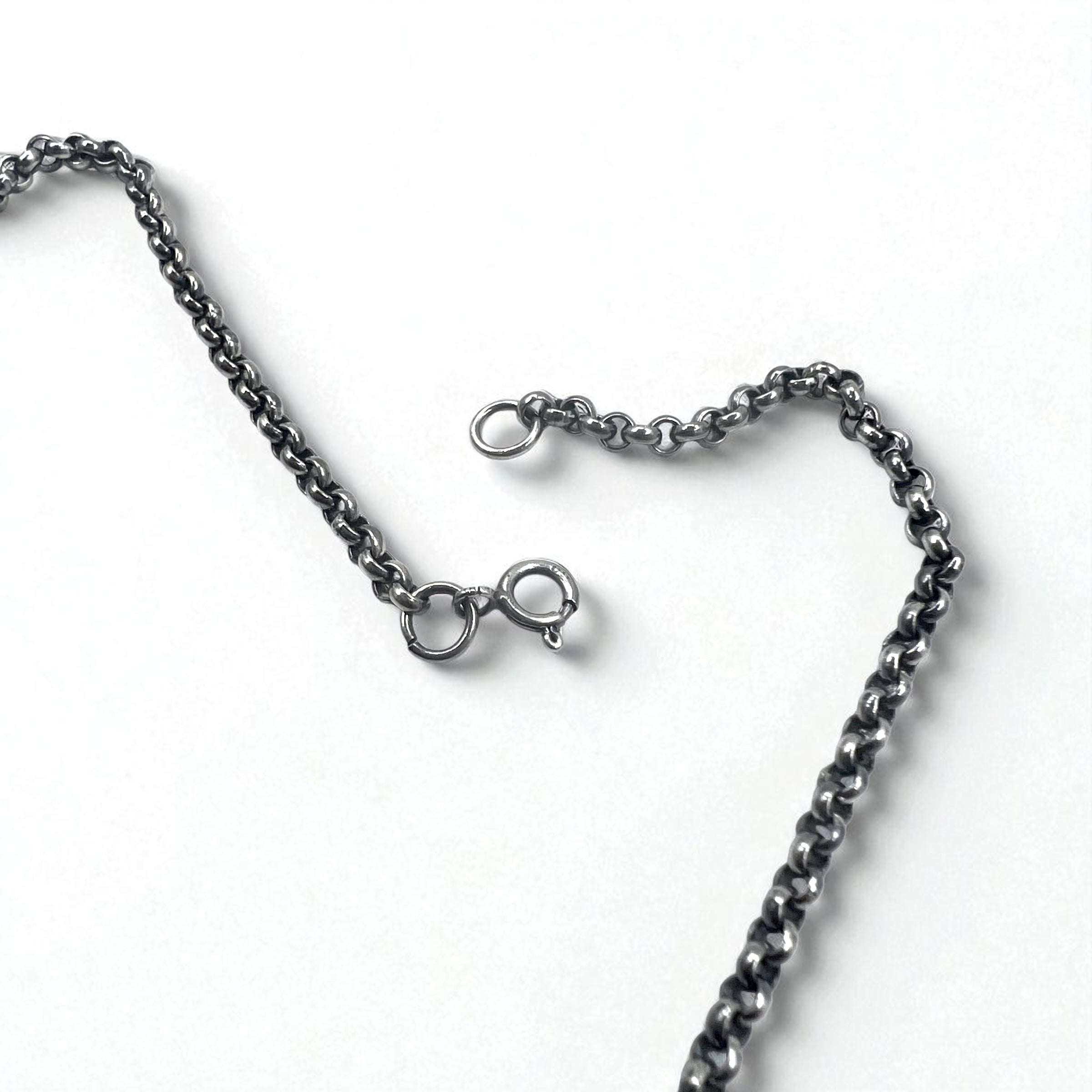 Vintage Silver Cross Necklace, Arabesque Design, Silver 925