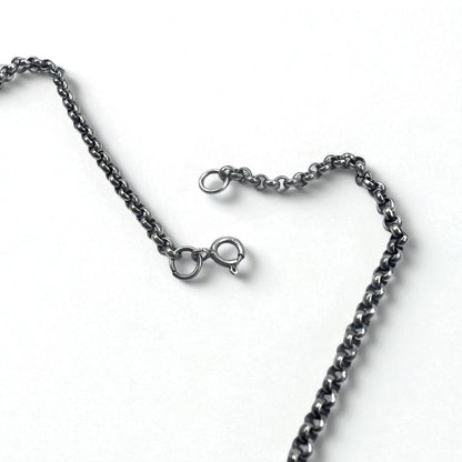 Vintage Silver Cross Necklace, Arabesque Design, Silver 925