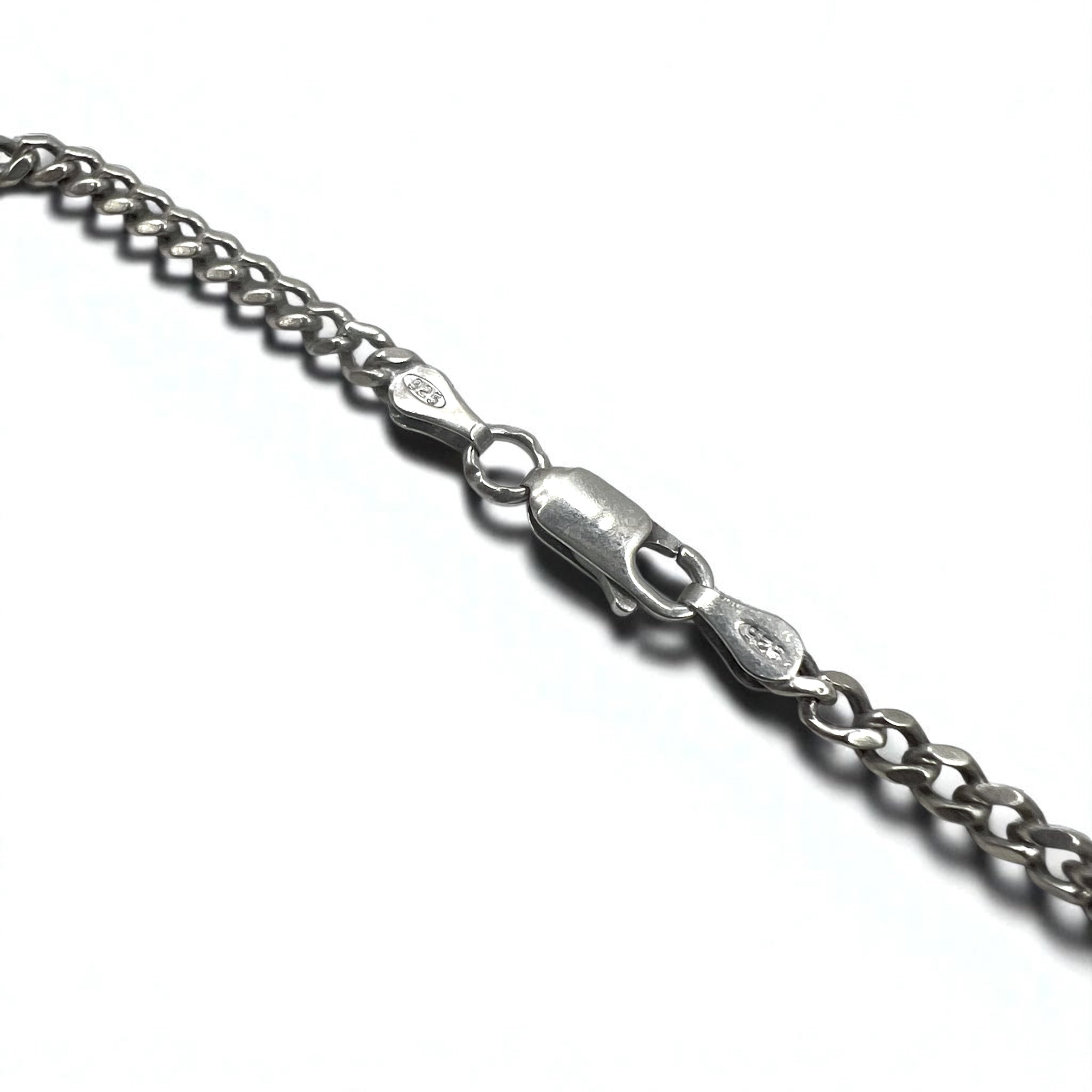 Vintage Virgin Mary Medal Silver Necklace, Virgin Mary Oval Coin Necklace, 925 Silver, Italy, with Curb Chain