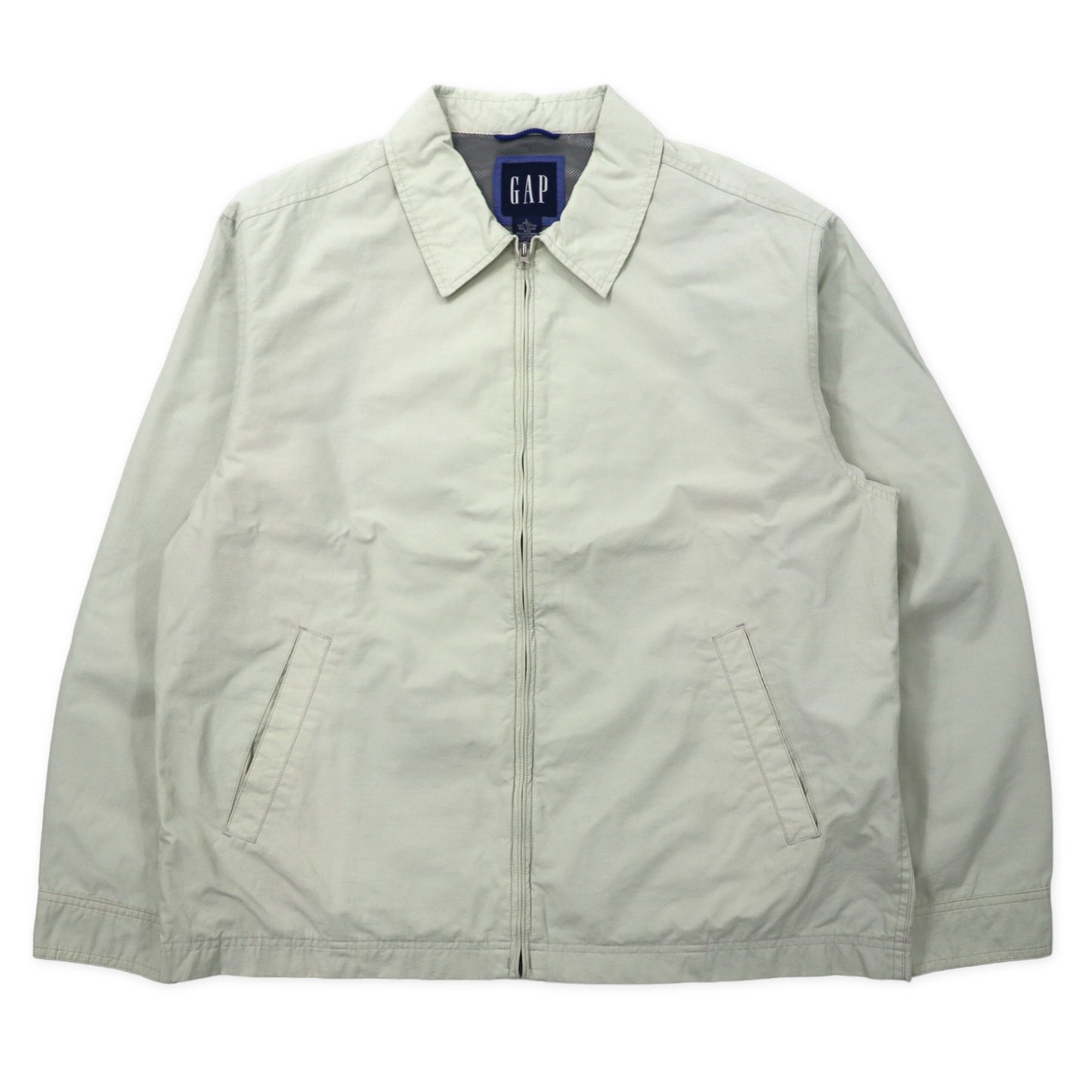 GAP 00s Vintage Gap Swing Top Harrington Jacket L Beige Cotton