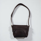 SLOW Rubono Flap Shoulder Bag, Full Vegetable-Tanned Leather, 300S15B, Made in Japan
