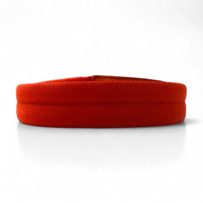 PRADA Nylon Canvas Belt with Logo Loop and Utility Belt, Size 38/95, Orange with Leather Accents, 4C2855, Made in Italy