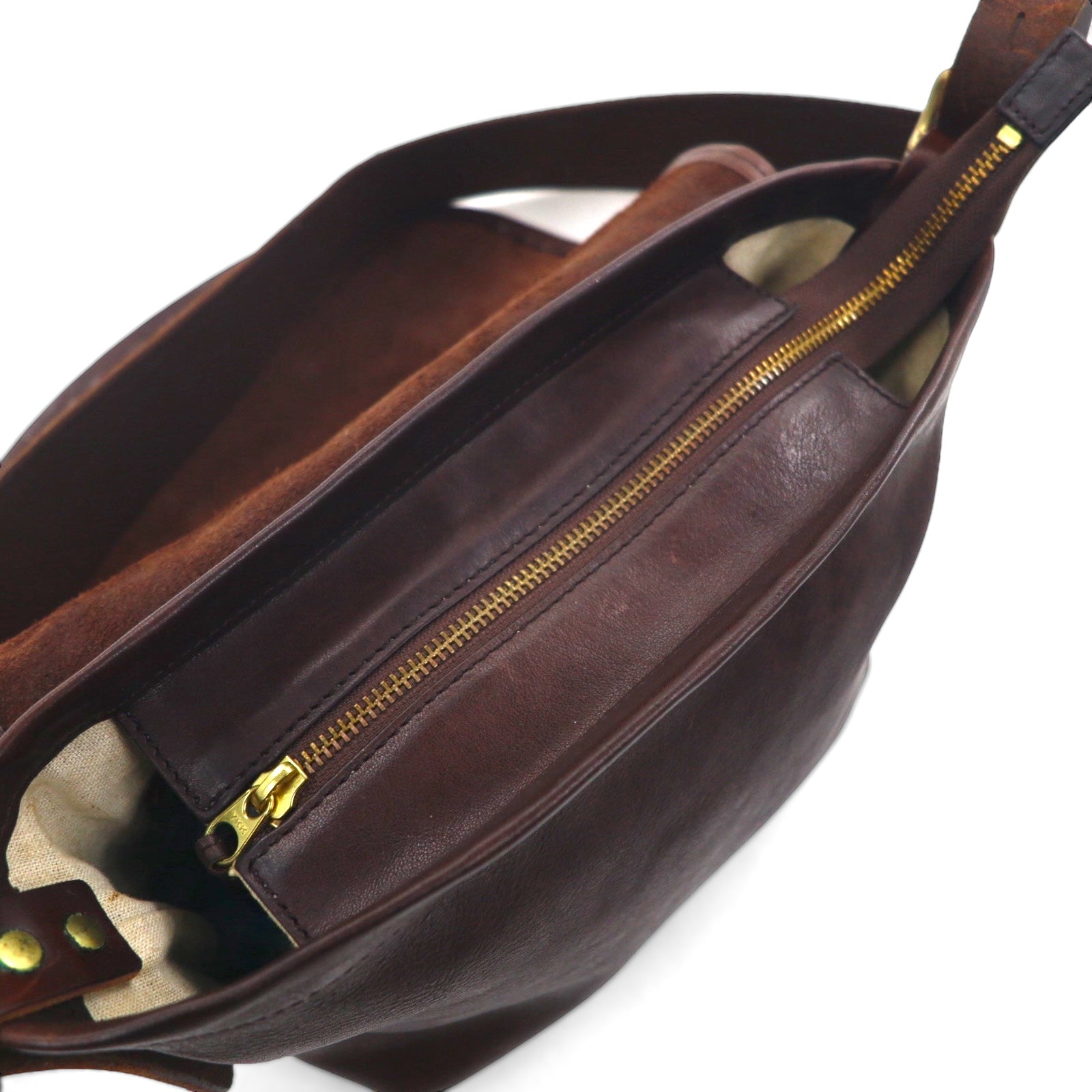 SLOW Rubono Flap Shoulder Bag, Full Vegetable-Tanned Leather, 300S15B, Made in Japan