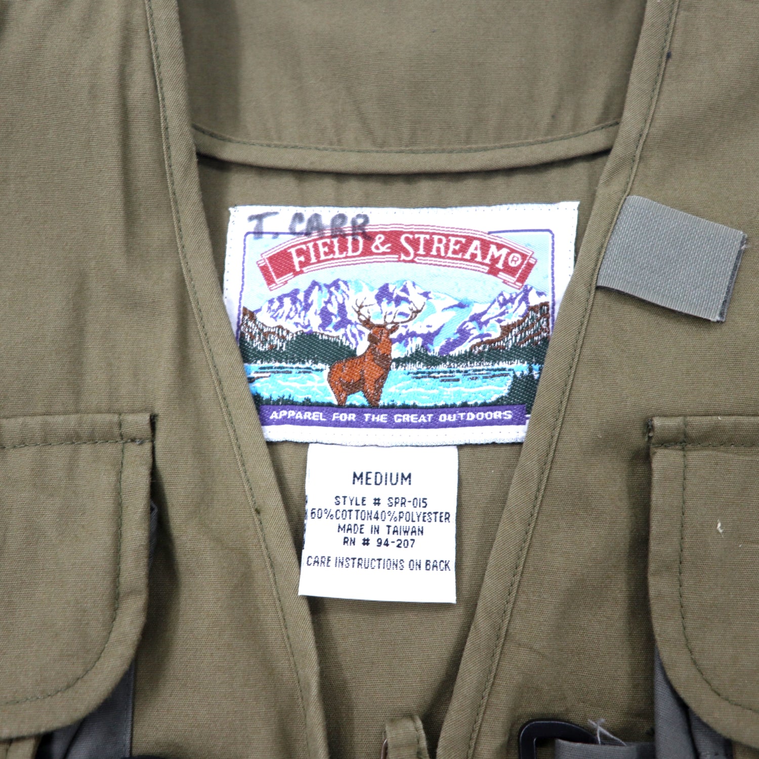 FIELD & STREAM Fishing Vest M Khaki Cotton 2WAY Separate Polyester – 日本然リトテ