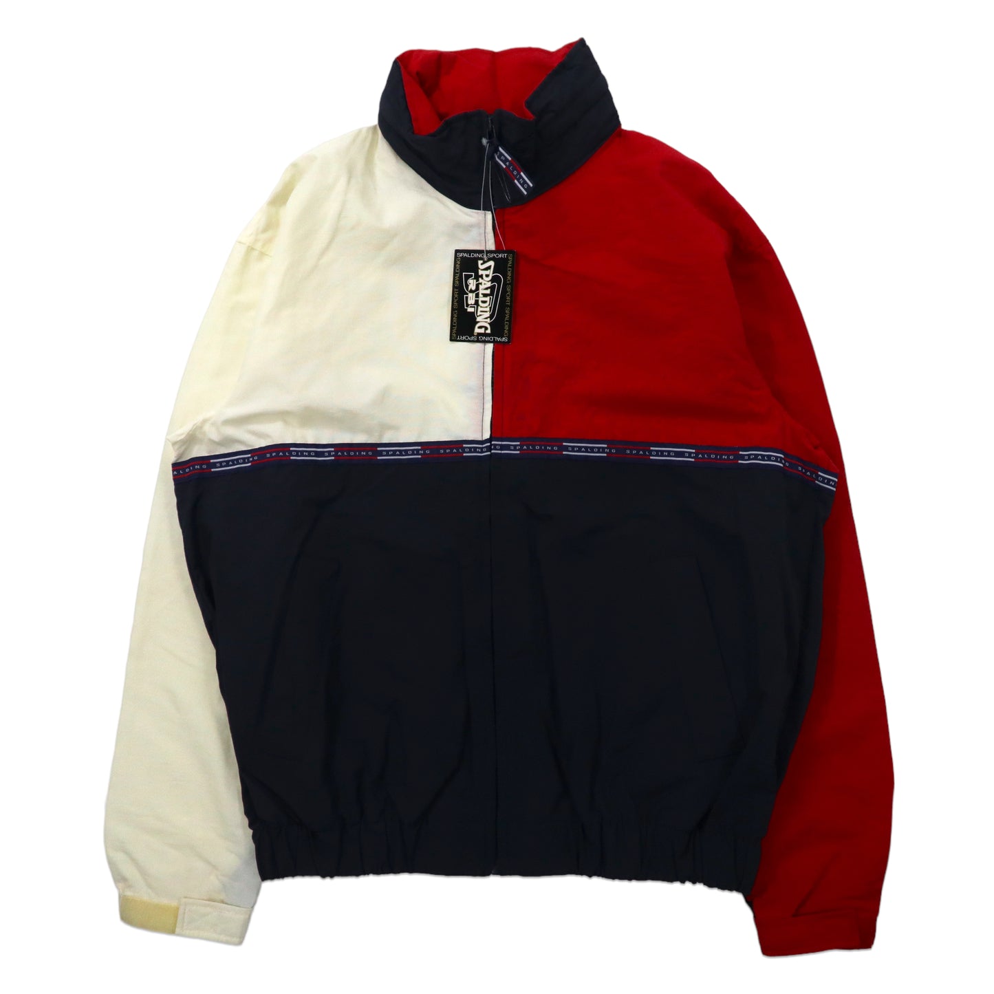 SPALDING 90s Sailing Jacket M Multicolor Cotton Nylon Hoodie ...