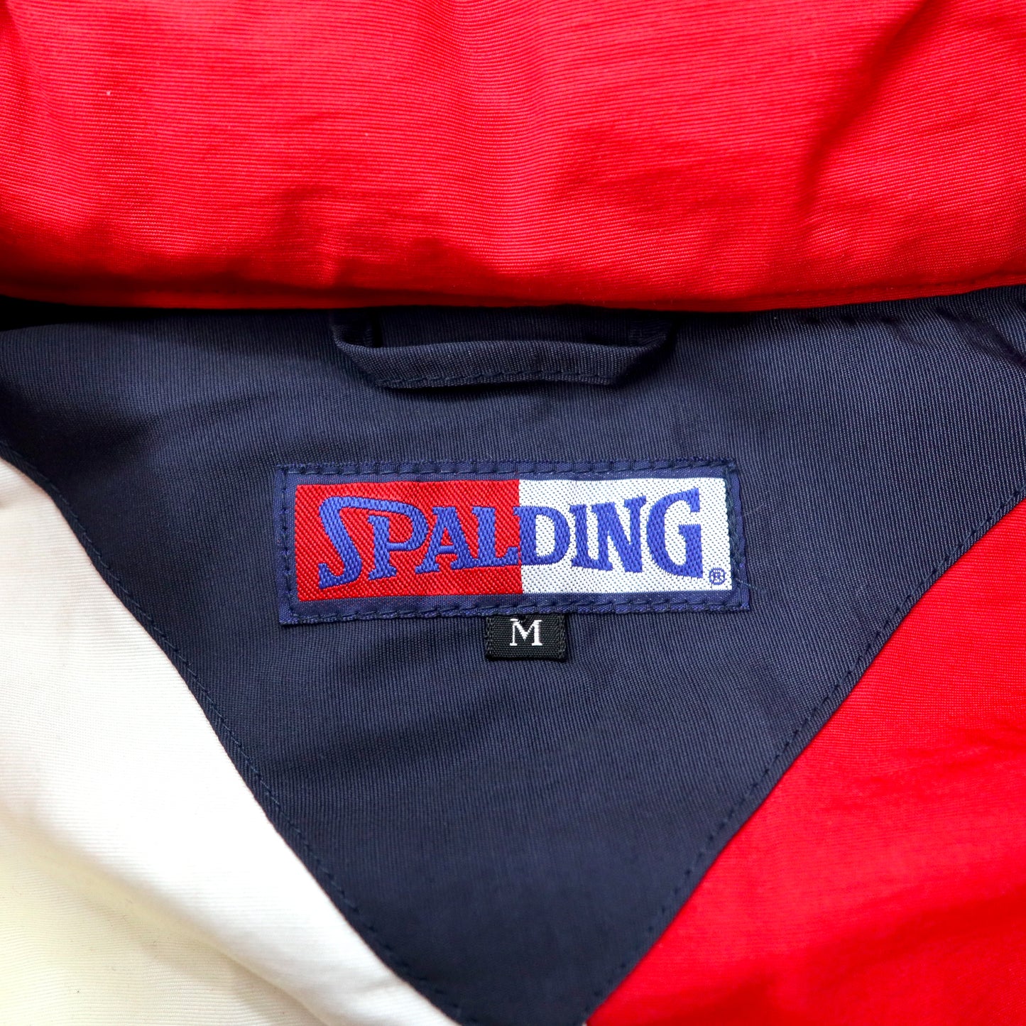SPALDING 90年代 セーリングジャケット M マルチカラー コットン ナイロン フード着脱式 未使用品