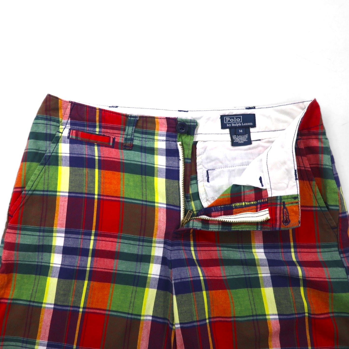Polo by Ralph Lauren 90年代 ショートパンツ ハーフパンツ S レッド チェック コットン