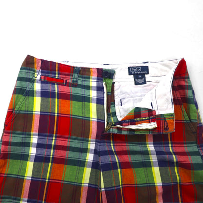 Polo by Ralph Lauren 90年代 ショートパンツ ハーフパンツ S レッド チェック コットン