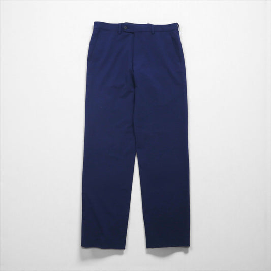 NAUTICA スラックス パンツ L ネイビー ポリエステル テーパード