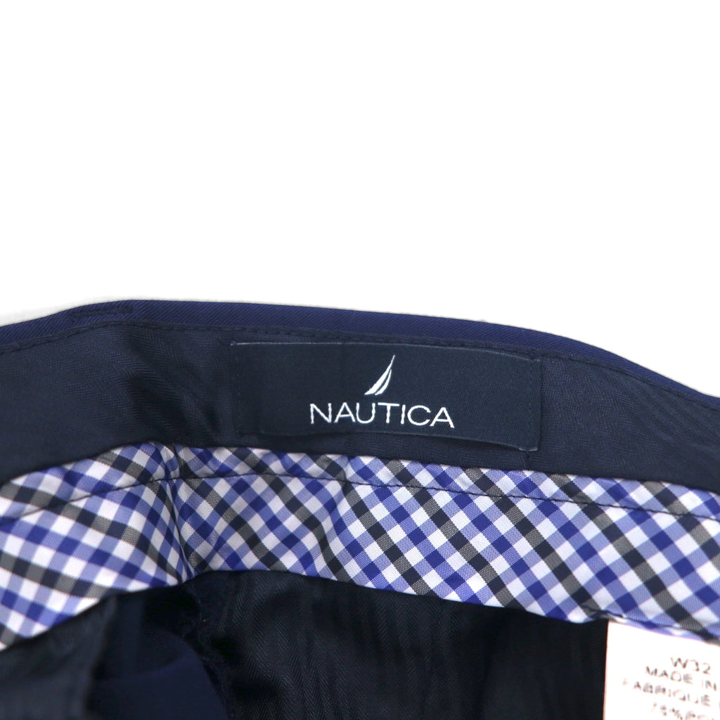 NAUTICA Slacks, Pants, Size L, Navy, Polyester, Tapered