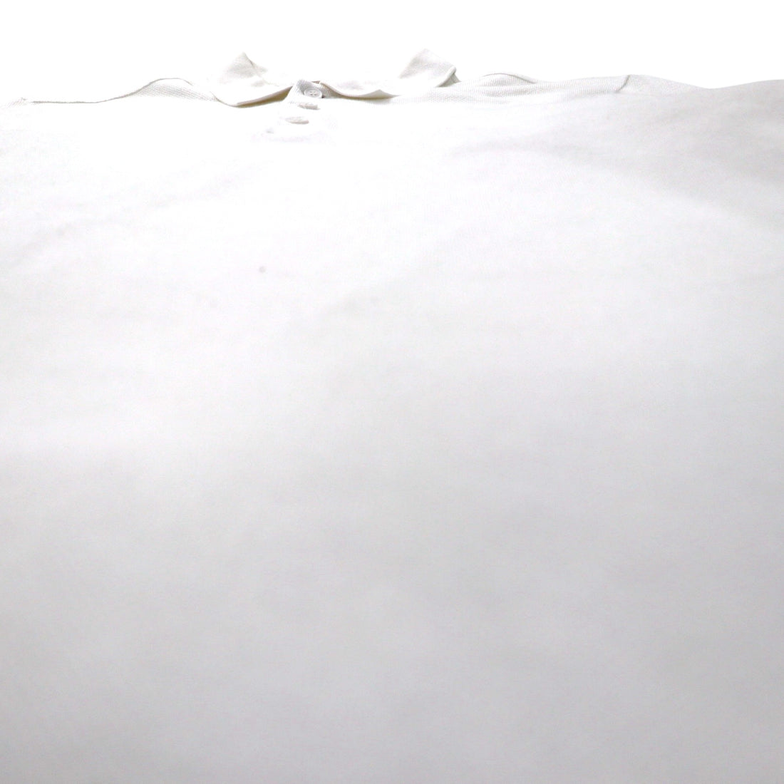 BURBERRY Current Tag Polo Shirt, Size L, White Cotton, Pique, One-Point Logo Embroidery