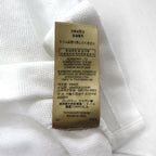 BURBERRY 現行タグ ポロシャツ L ホワイト コットン 鹿の子 ワンポイントロゴ刺繍