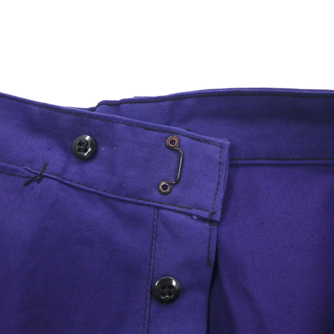 60年代 フランス製 Adolphe Lafont デッドストック モールスキン フレンチワークパンツ XL ブルー 未使用品