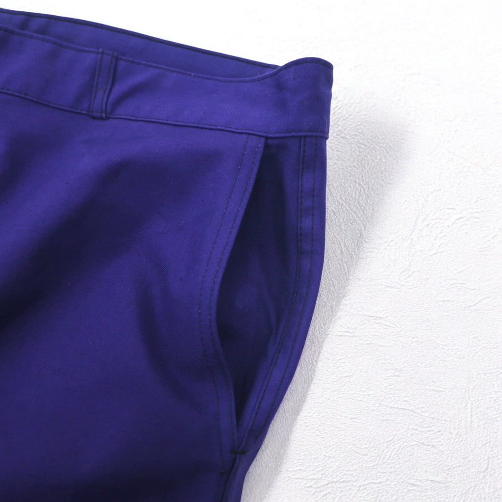 60年代 フランス製 Adolphe Lafont デッドストック モールスキン フレンチワークパンツ XL ブルー 未使用品