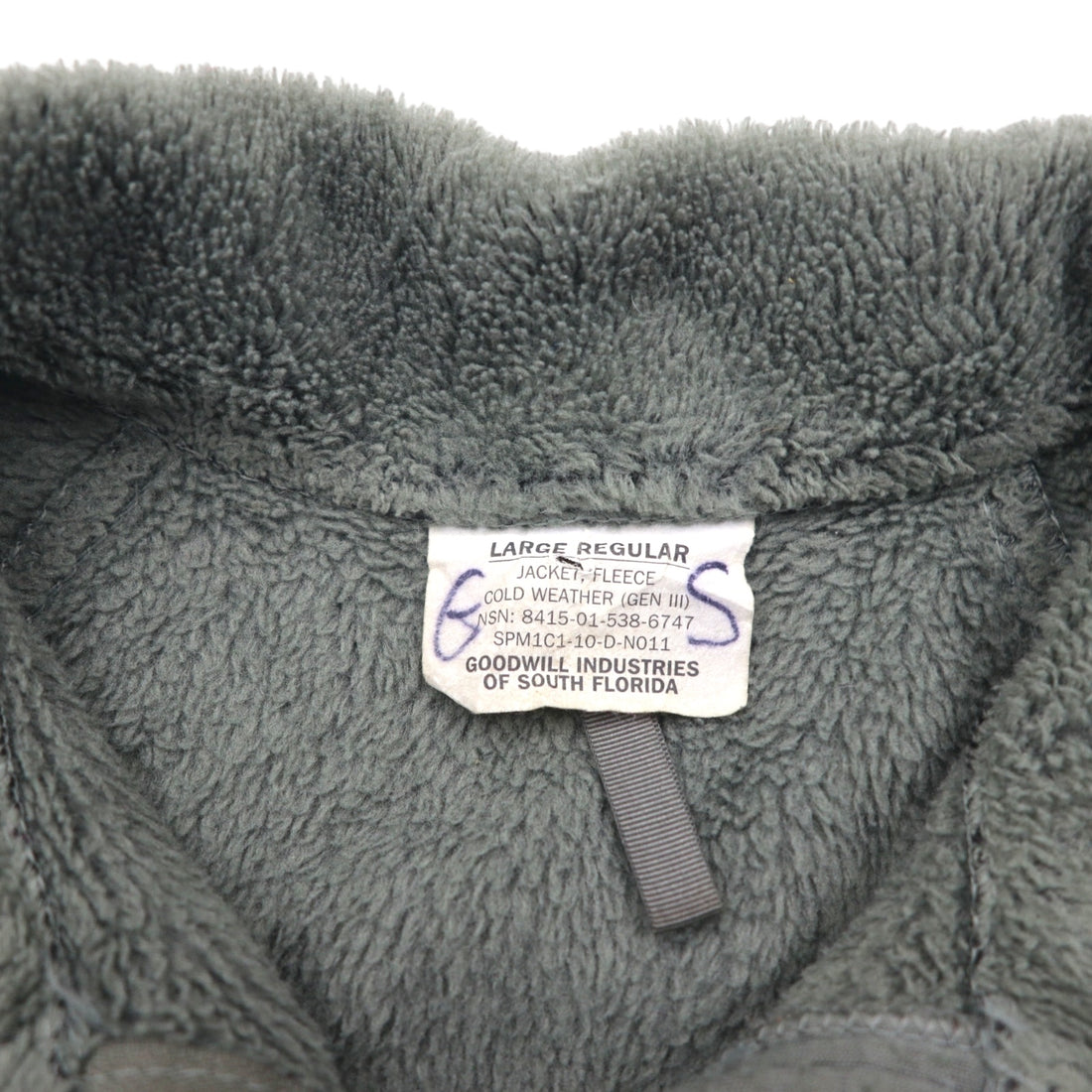 ECWCS GEN3 Level 3 Polartec Fleece Jacket, Khaki, Size L, US Army, Goodwill Industries, 8415-01-538-6747