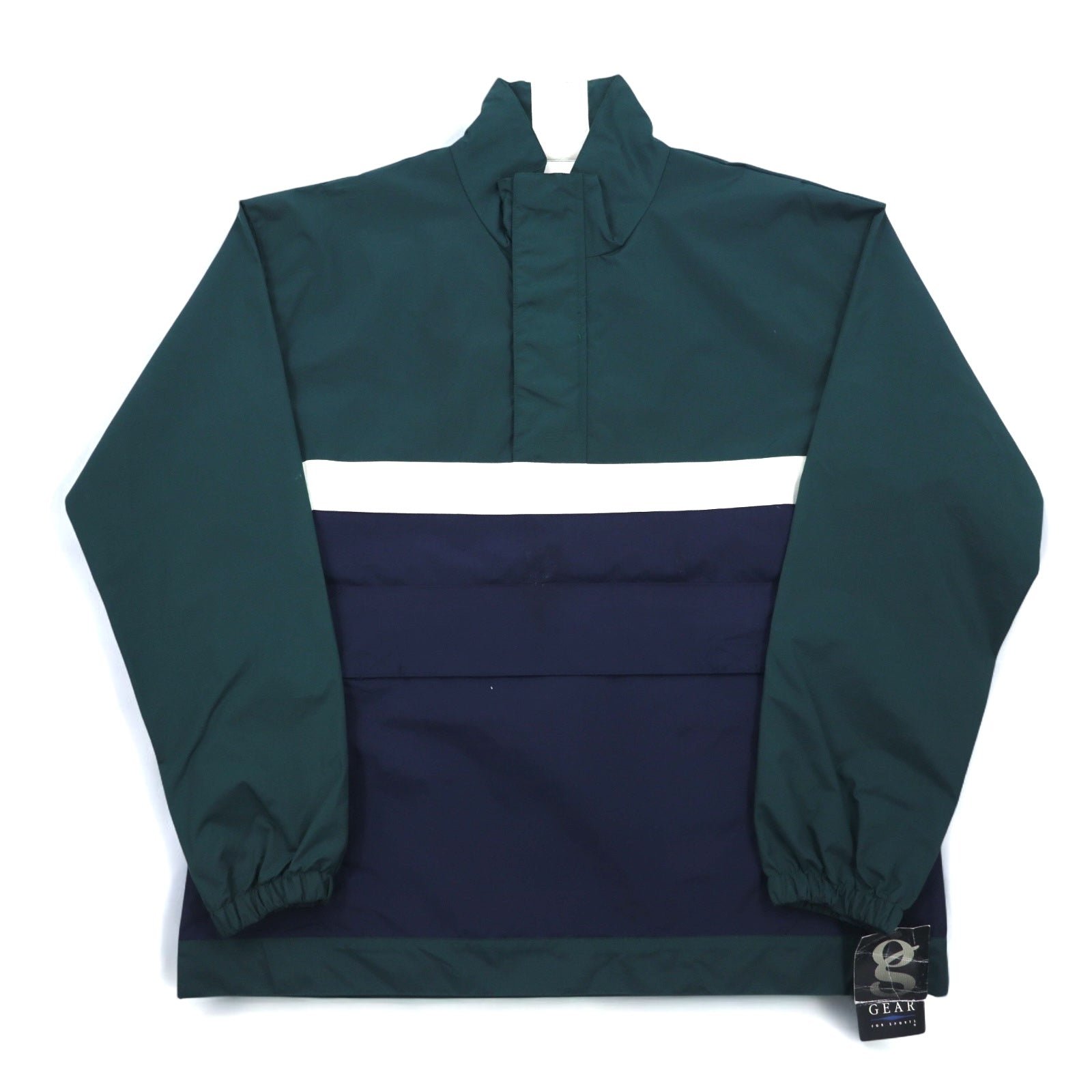 GEAR FOR SPORTS ハーフジップ ナイロンジャケット アノラックジャケット M グリーン ネイビー リップストップ