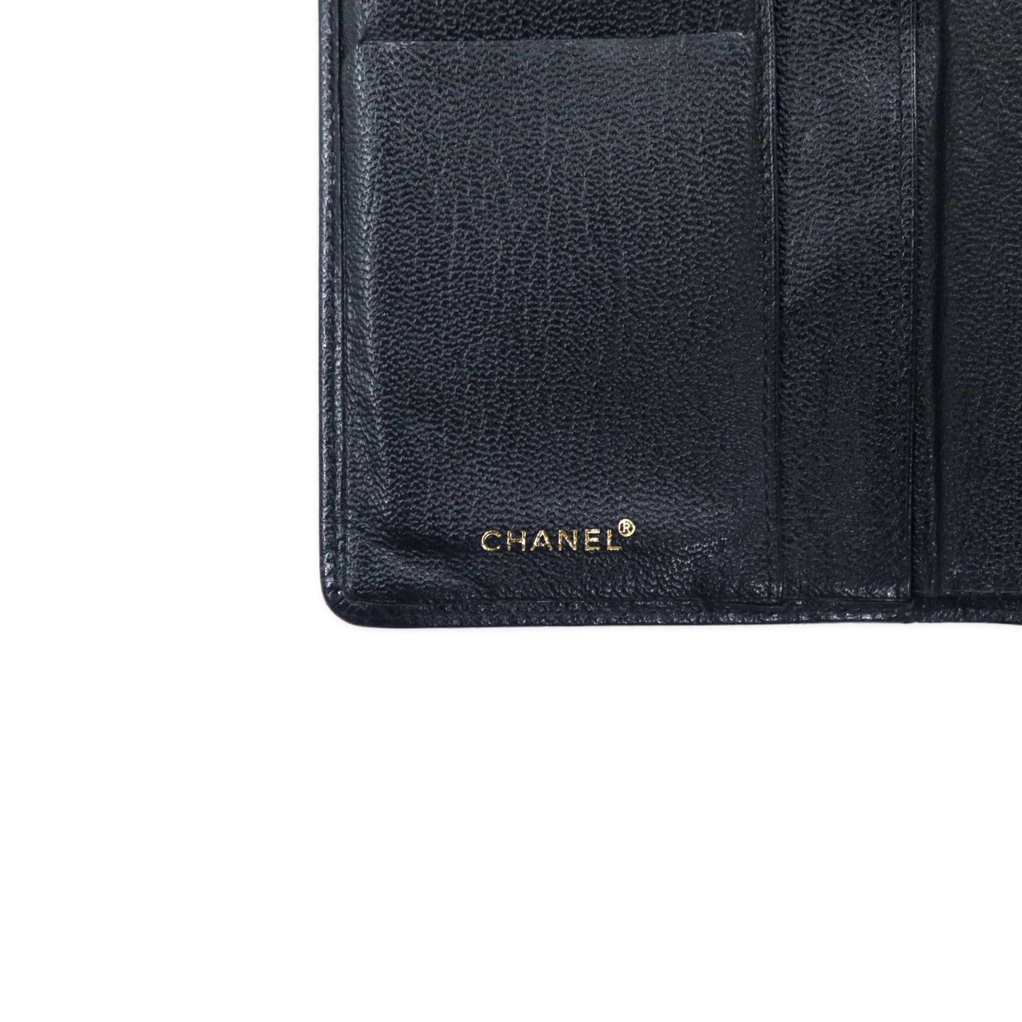 CHANEL セブルガ キャビアスキン 長財布 ブラック レザー ココマーク A68706 フランス製