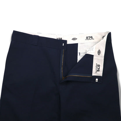 Dickies 874 オリジナルフィット ワークパンツ チノパンツ XL ネイビー ポリエステル コットン