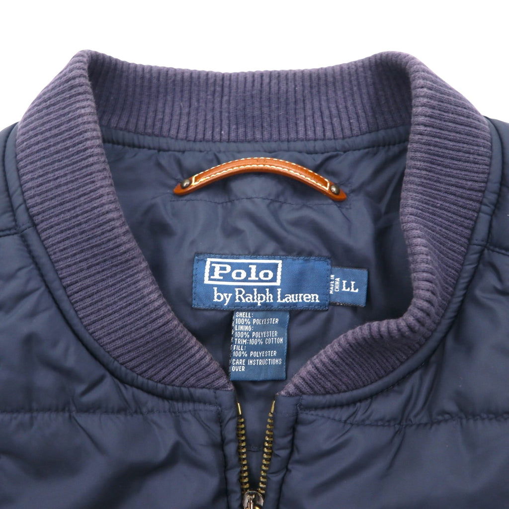 Polo Ralph Lauren Quilted Vest, XL, Navy, Padded, Double Pony Emblem Embroidered