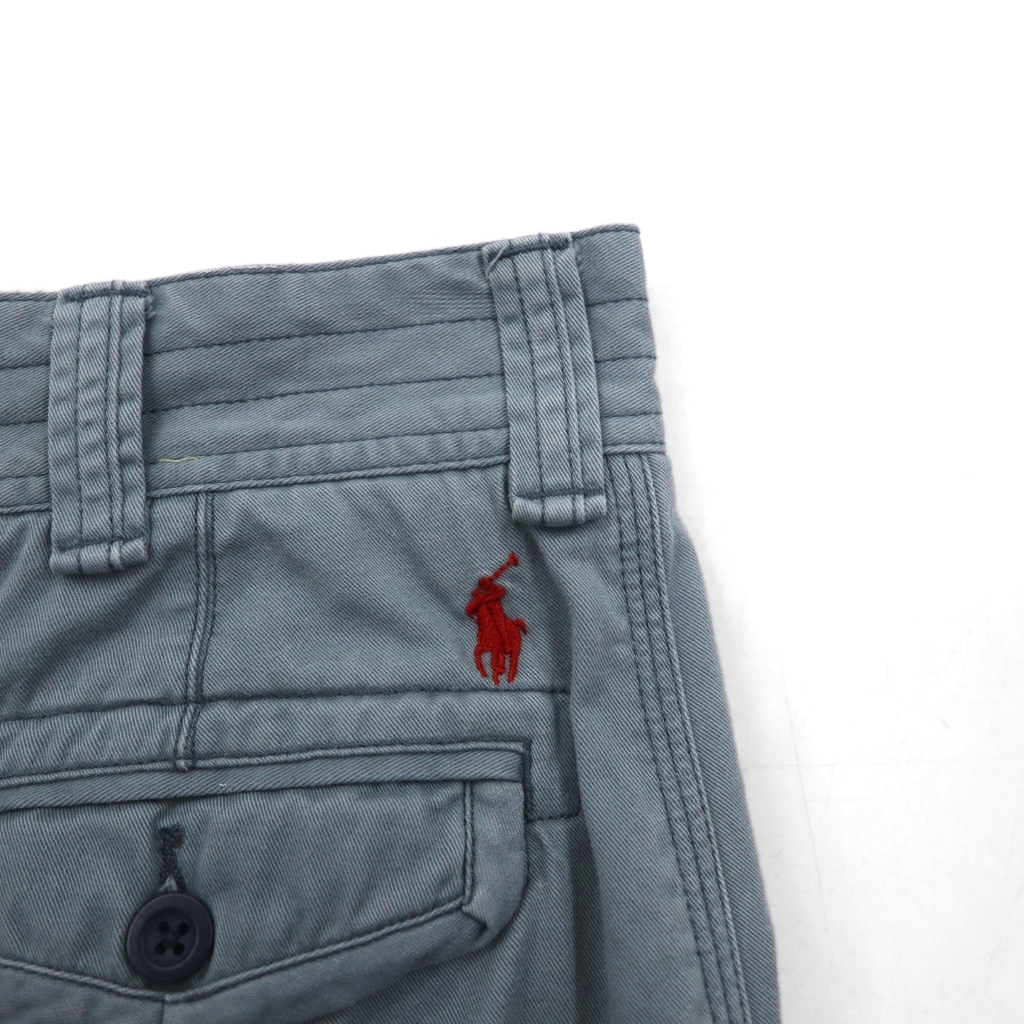 Polo by Ralph Lauren 90年代 ショート カーゴパンツ ハーフパンツ L グレー コットン