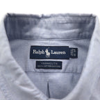 RALPH LAUREN 90年代 YARMOUTH ビッグサイズ オックスフォード ボタンダウンシャツ L ブルー スモールポニー刺繍