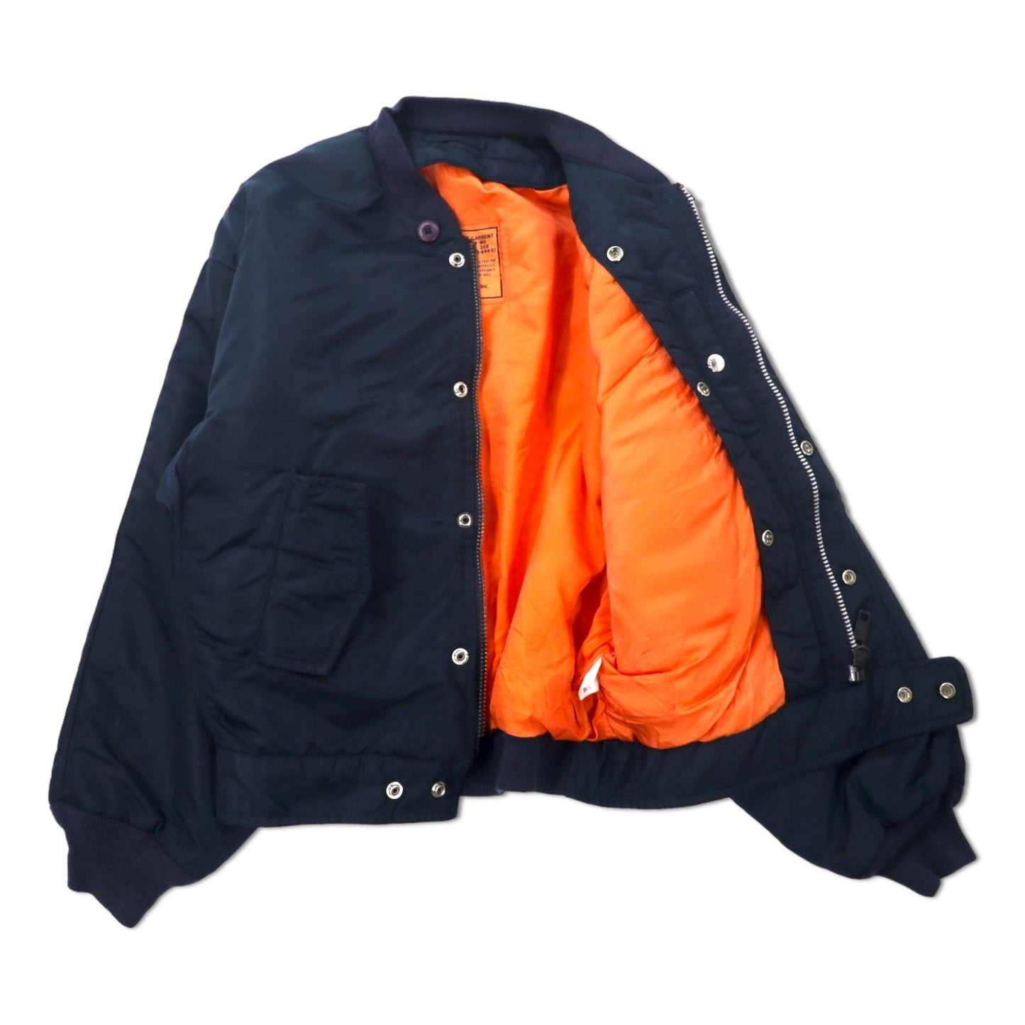 Schott Bros. Ma-1 Flight Jacket Bomber Jacket M Navy