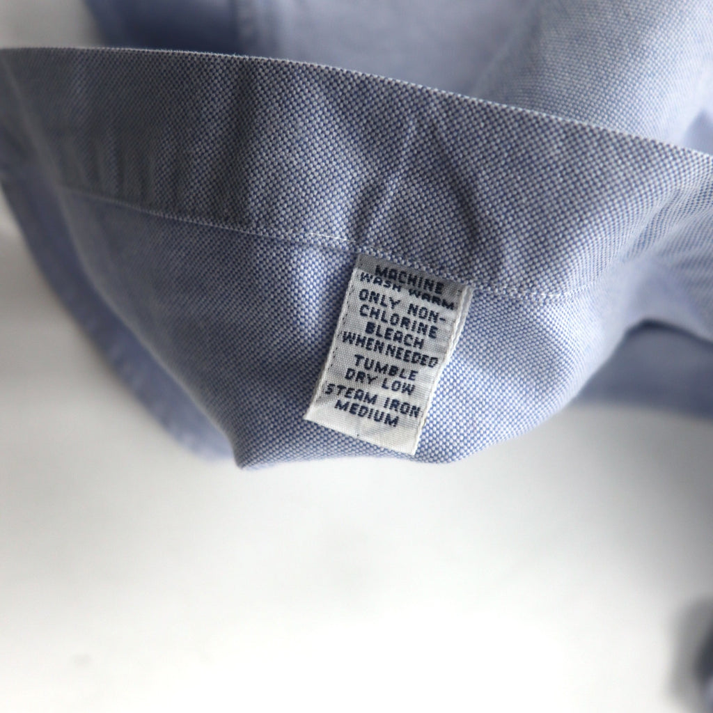 RALPH LAUREN 90年代 YARMOUTH ビッグサイズ オックスフォード ボタンダウンシャツ L ブルー スモールポニー刺繍