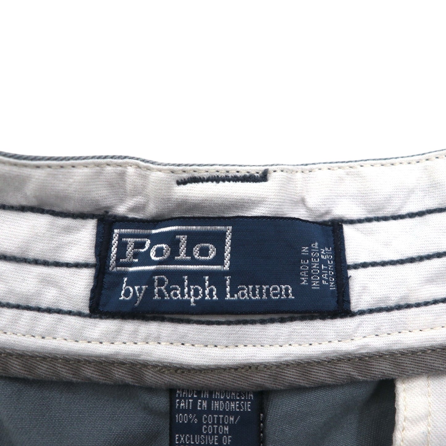 Polo by Ralph Lauren 90年代 ショート カーゴパンツ ハーフパンツ L グレー コットン