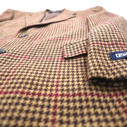 Polo by Ralph Lauren 90年代 ツイード 2B テーラードジャケット L ブラウン ガンクラブチェック ウール 日本製
