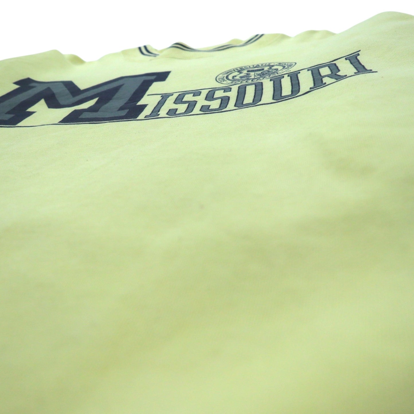 GEAR FOR SPORTS 90年代 ボトルネック リブライン スウェット L ベージュ MISSOURI