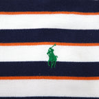 Polo by Ralph Lauren Striped Polo Shirt 2XL TALL White Navy Small Pony Embroidery Big Size