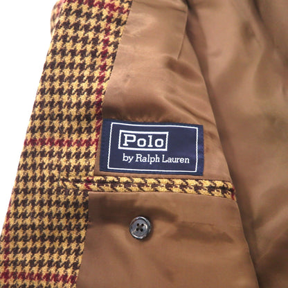 Polo by Ralph Lauren 90年代 ツイード 2B テーラードジャケット L ブラウン ガンクラブチェック ウール 日本製