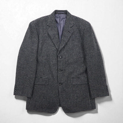 90s Vintage Blazer DOMINIQUE MORLOTTI 千鳥格子 3B ツイード テーラードジャケット M グレンチェック 日本製