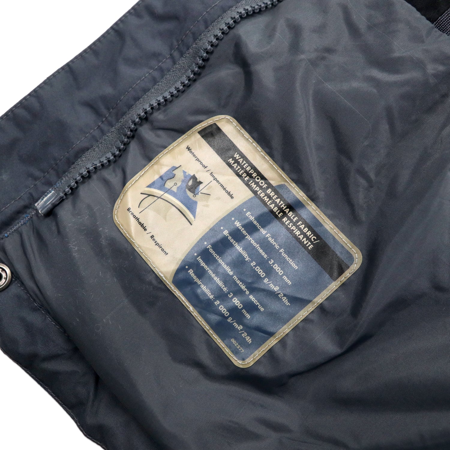 COLUMBIA VERTEX Mountain Jacket L Blue Nylon Waterproof Zip Insip 