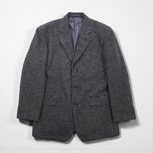 90s Vintage Blazer DOMINIQUE MORLOTTI 千鳥格子 3B ツイード テーラードジャケット M グレンチェック 日本製