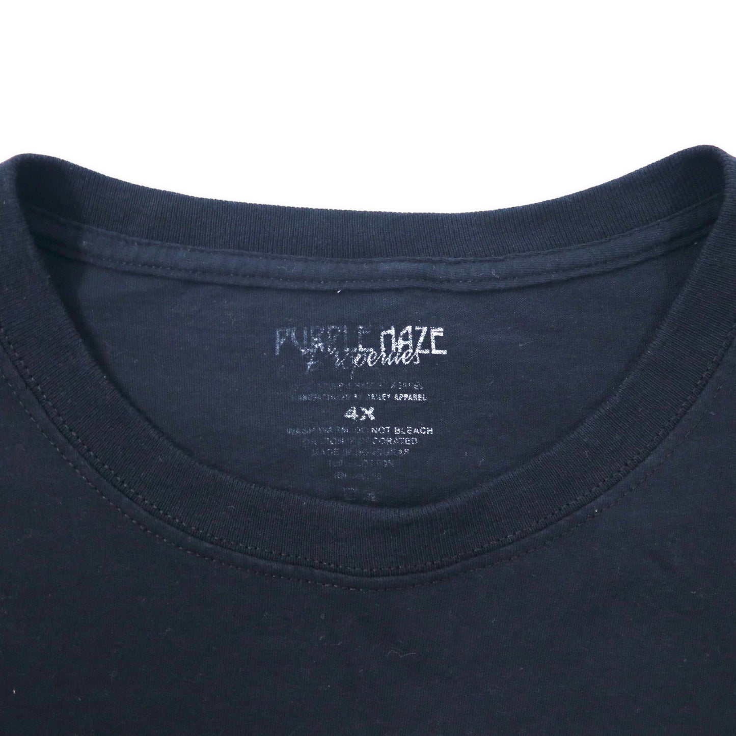 PURPLE HAZE ジミヘンドリックス バンドTシャツ 4X ブラック コットン JIMI HENDRIX ビッグサイズ