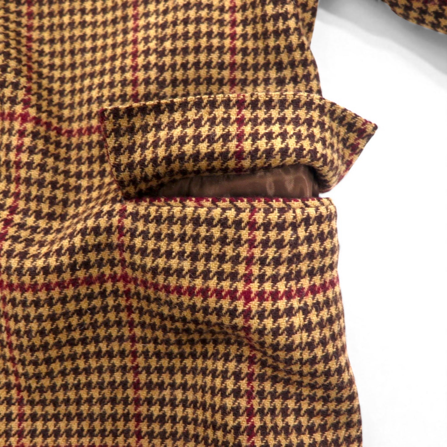 Polo by Ralph Lauren 90年代 ツイード 2B テーラードジャケット L ブラウン ガンクラブチェック ウール 日本製