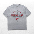 Lee SPORT 90年代 NHL プリント Tシャツ L グレー コットン DETROIT RED WINGS