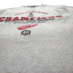Lee SPORT 90年代 NHL プリント Tシャツ L グレー コットン DETROIT RED WINGS