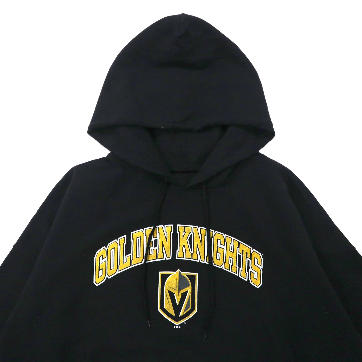 NHL GOLDEN KNIGHTS プルオーバーパーカー 2XL ブラック コットン 裏起毛 Hanesボディ ビッグサイズ