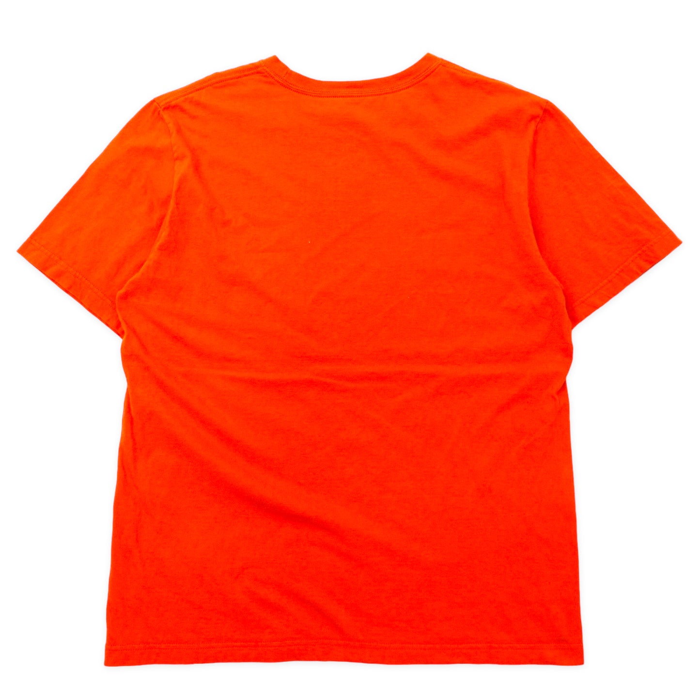 NIKE スウォッシュロゴ プリントTシャツ L オレンジ コットン REGULAR FIT