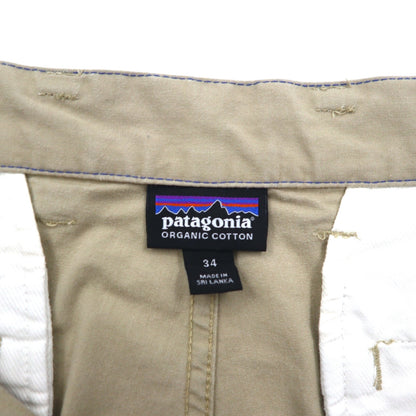 patagonia オーガニックコットン オールウェア ショートパンツ ハーフパンツ L ベージュ 57726