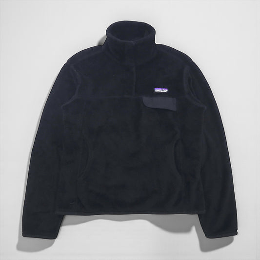 Patagonia リツール スナップT プルオーバー フリースジャケット S ブラック 25441