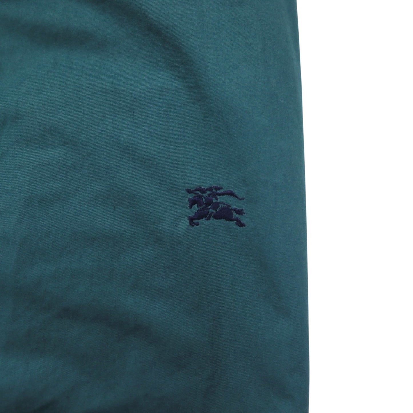 Burberrys 90年代 スウィングトップ ハリントンジャケット S グリーン 裏地ノバチェック切り替え ワンポイントロゴ刺繍 日本製