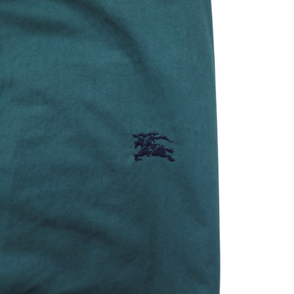 Burberrys 90年代 スウィングトップ ハリントンジャケット S グリーン 裏地ノバチェック切り替え ワンポイントロゴ刺繍 日本製