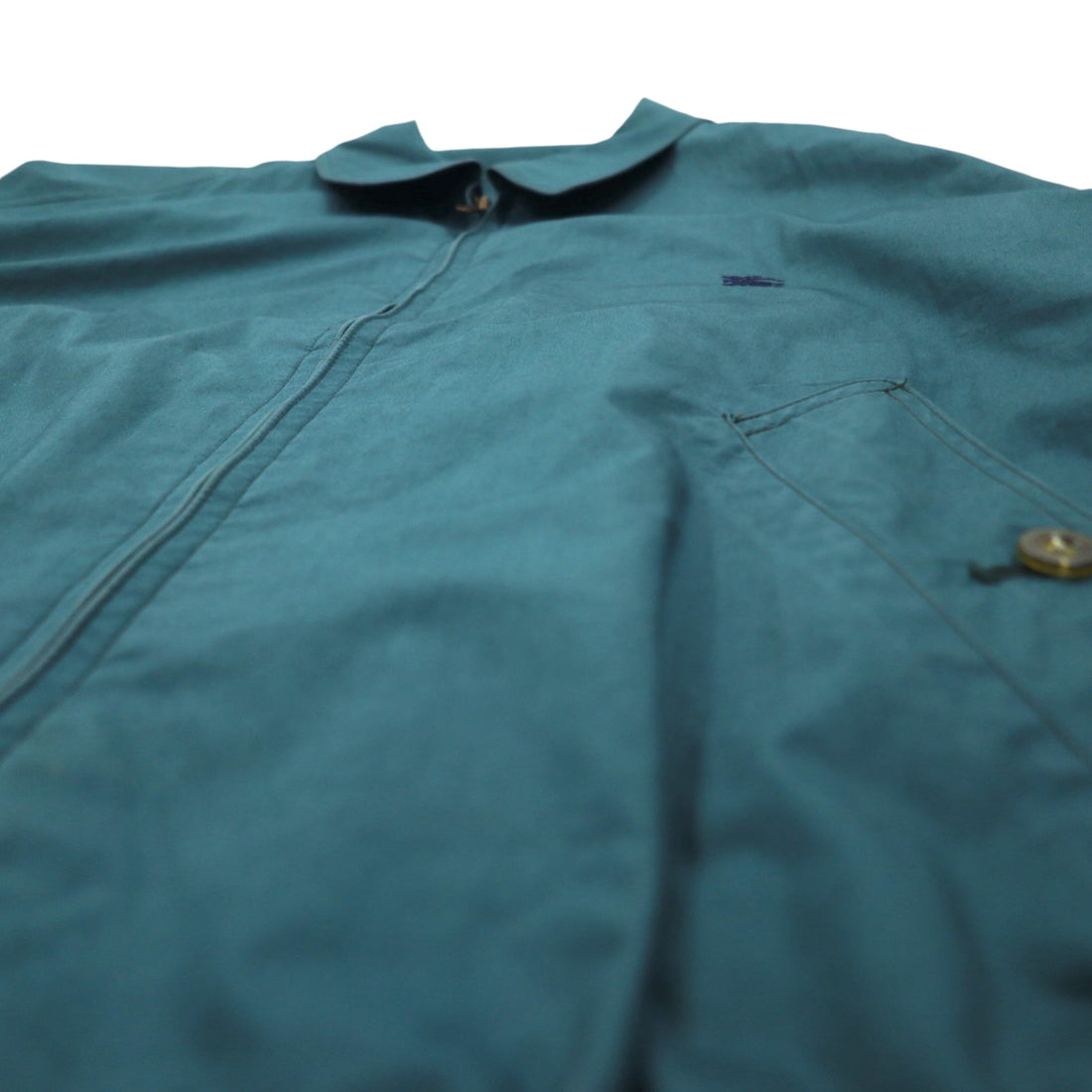 Burberrys 90s Swing Top Harrington Jacket S Green Nova Check Lining One Point Logo Embroidery Made in Japan